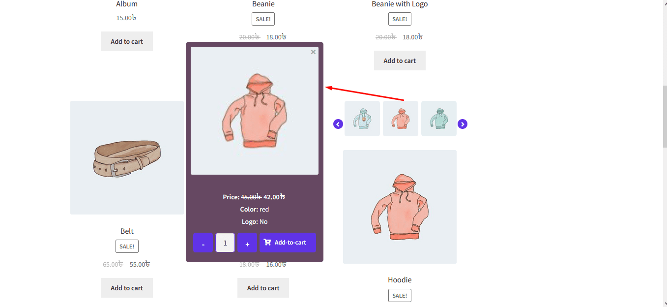 popup image only