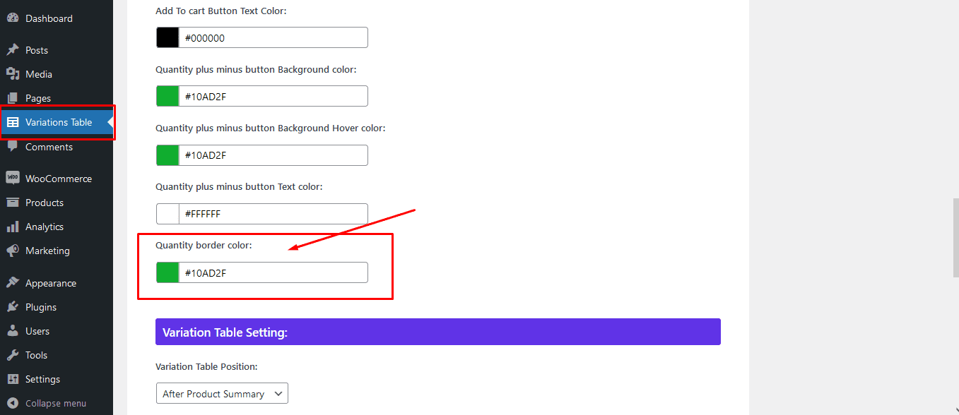 qty input border