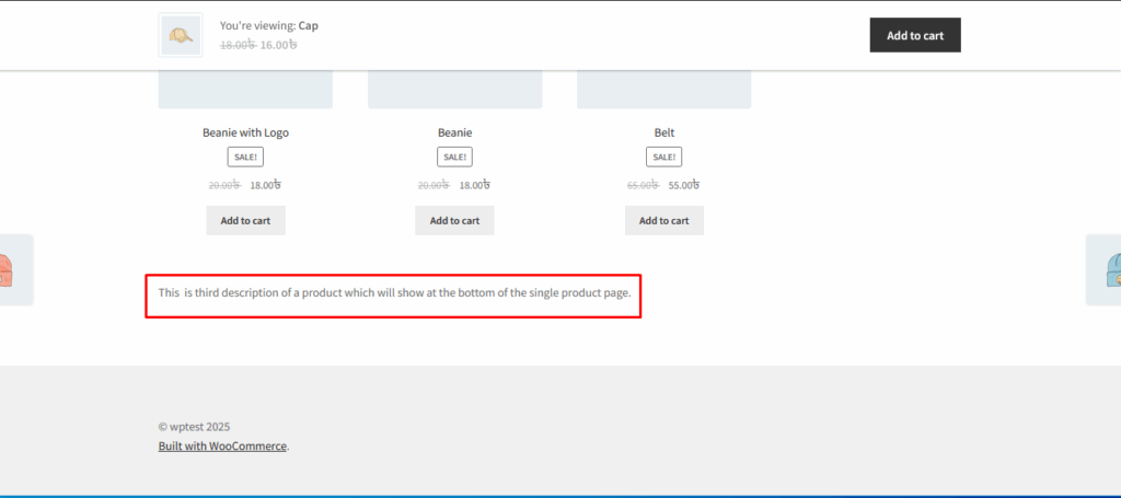 Single Product Page