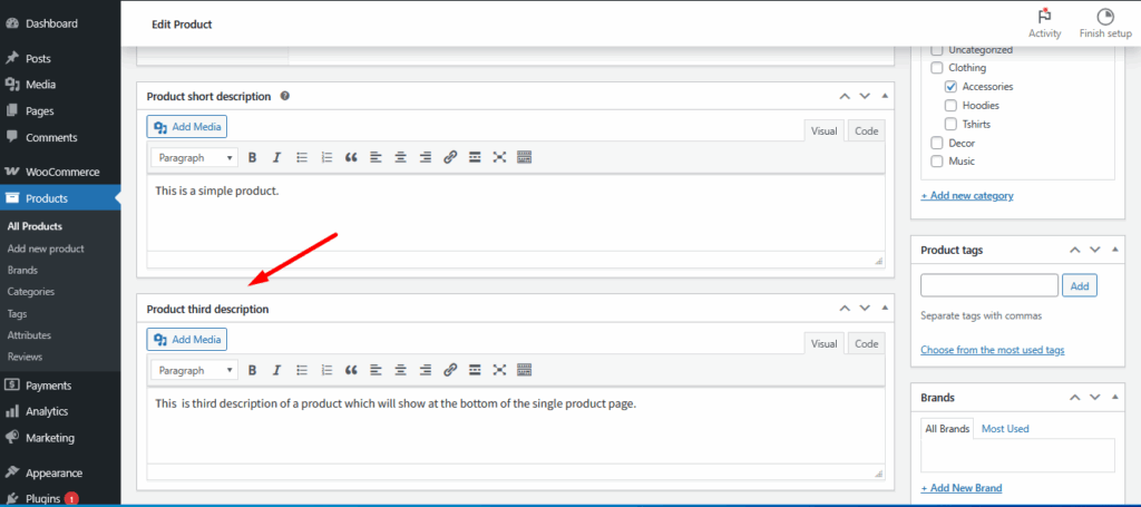 Single Product Page